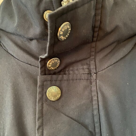 Women's Sergio‎ Tacchini Navy Blue Puffer Parka Coat Jacket Size L - Picture 6 of 10